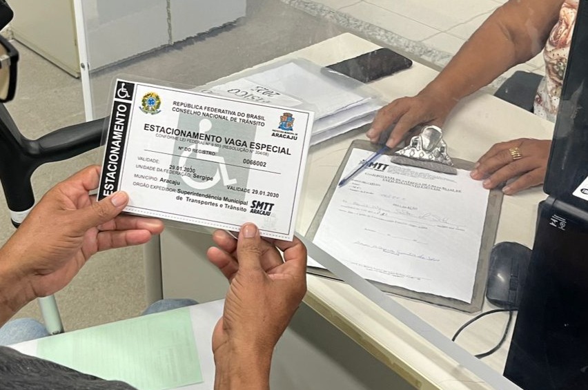 SMTT informa como solicitar o cartão de estacionamento para Pessoas com Deficiência - SMTT Aracaju